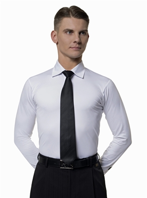 RS Atelier Daniele Mens Stretch Bodyshirt White- Men's Dancewear